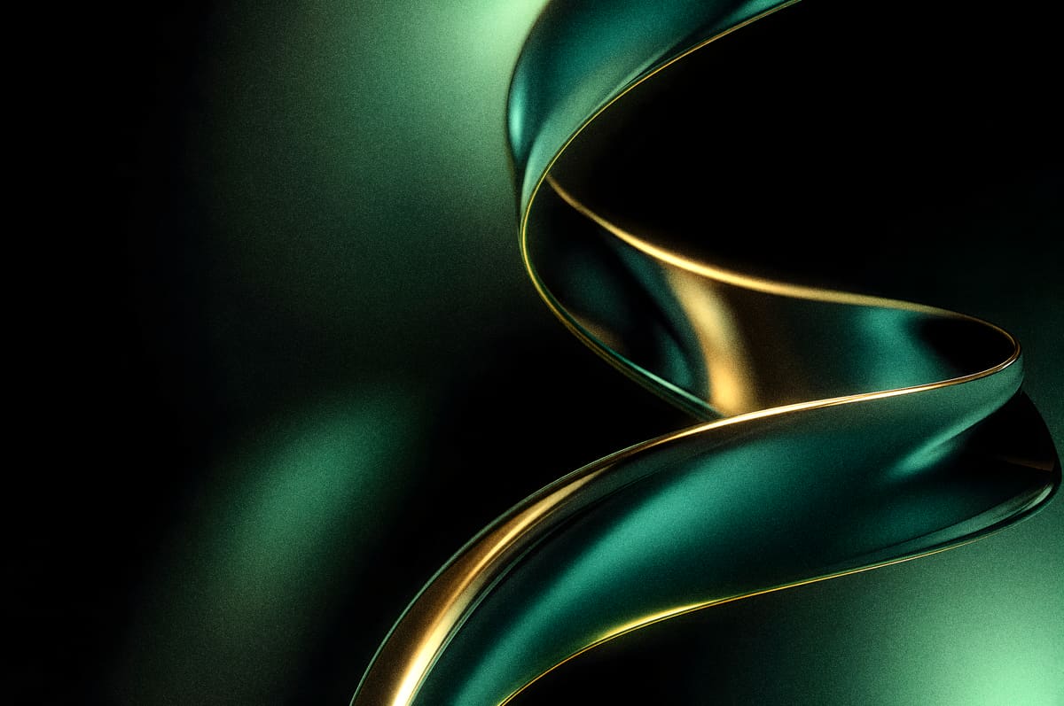 Emerald Twist — Chrome Sculptures